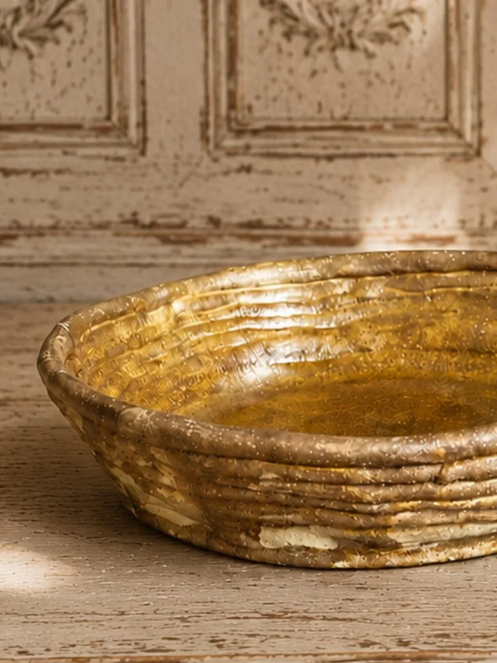 Vintage Signed Artisan Handcrafted Textured Studio Pottery Bowl Plate